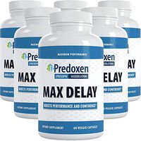 Predoxen Max Delay - 1,000mg/Serving - Designed to Prolong Climactic Release - No More Embarrasing Accidents - Boosts Performance and Confidence + Increase Serotonin to Enjoy The Ride (6 Pack