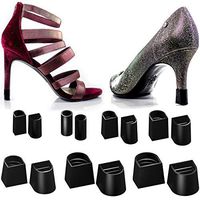 Heel Hunks Black 7 Sizes 7 Pair Set Heel Protectors Replacement Tip Caps for High Heel Shoes and Stiletto - Anti-Slip and for Grass - (Pack of 7)