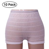 Disposable Mesh Underwear 10 Pack Women Briefs Breathable, Flexible and Light, Suitable for Hospital Stays, Travel, Camping, Hiking, Business M