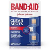 BAND-AID Clear Spots Bandages 50 ea (Pack of 4)