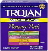Trojan Condom Pleasure Pack Lubricated, 36 Count