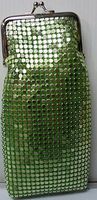 1 Eclipse Clover Green Luxury Mesh Sequin Cigarette Case 120's.3234L-N-LtG-XXLong