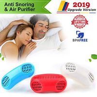 Hyshina 2 in 1 Anti Snoring Devices Snoring Solution Nasal Dilator Air Purifier Filter Nose Vents Plugs Clip Stop Snoring Snore Stopper Reduce Snoring Sleeping Aid Device for Ease Breathing (White)