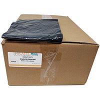 PlasticMill 33 Gallon Garbage Bags: Black, 1.2 MIL, 33x39, 150 Bags.