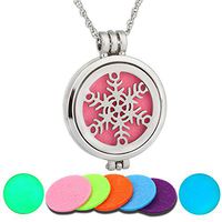 Fish bones Aromatherapy Essential Oil Diffuser Necklace Luminous Pendant Locket Jewelry