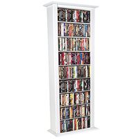 Venture Horizon Media Storage Tower-Tall Single White