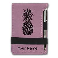 Mini Notepad, Pineapple, Personalized Engraving Included (Pink)
