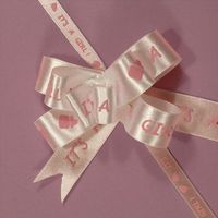 It's A Girl Butterfly Bow, 4"