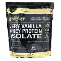 California Gold Nutrition Very Vanilla Flavor Whey Protein Isolate, 5 lbs (2270 g)