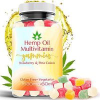 Organic Hemp Gummies – 1530mg – Natural Hemp Oil Candy Supplements for Pain, Stress, Anxiety & Inflammation Relief – Supports Sleep & Mood – Rich in Omega 3,6,9, Vitamin E, Vegan & Non-GMO | 60 Count