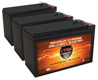 QTY3 VMAX63 12V 10AH AGM SLA Fresh Battery Replaces 7Ah UB1270, 8Ah UB1280, UB1290