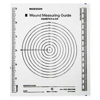McKesson - Wound Measuring Guide McKesson 5 X 7 Inch Clear Plastic NonSterile - 100/Package - McK