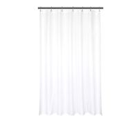 Barossa Design Waterproof Fabric Shower Stall Curtain Liner 42" W x 72" H - Hotel Quality, Machine Washable, White Shower Liner for Bath Tub, 42x72