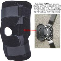 Therapist's Choice® Universal Adjustable ROM Hinged Knee Brace, Medical Grade with FDA Device Listing