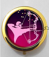 BlackKey Bow and Arrow 3-Compartment Decorative Pocket Gift Box Case Organizer for Pill, Color 2 -368