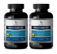 libido Enhancer for Men - TRIBULUS TERRESTRIS 1000MG - BOOSTS Testosterone - tribulus Supplements for Men - 2 Bottles (180 Tablets)