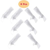 Wadoy RV Gutter Spouts, White/Universal Size to Protect The Top of The RV in Rainy Days, Directs Rainwater Away from Your RV, RV Rain Gutter Spouts（4 Left & 4 Right）