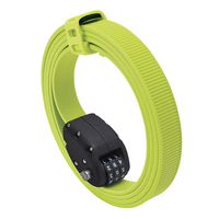 OTTOLOCK Steel & Kevlar Combination Bike Lock | Lightweight, Compact, Durable Design | Ideal for Cycling & Outdoor Gear (Flash Green, 60 inch)