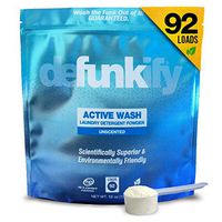 Defunkify Powder Laundry Detergent, Free & Clear - EPA Safer Choice Certified - for Activewear & All Laundry - 92 Loads (55 oz)