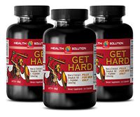 Testosterone Enhancement - GET Hard - for Men ONLY - Maca - 3 Bottles (180 Capsules)