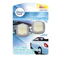 Febreze Air Freshener, Car Vent Clip Air Freshener, New Car Air Freshener, 2-Count (Pack of 8)