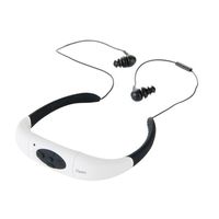 Underwater Swimming Headphones, Neckband Waterproof Sports Headset 6-8 Hours Bluetooth Headset Neckband for Swimming and Running - White