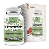 VITA1 Astaxanthin 4mg • 90 Capsules (3-Months-Supply) • Gluten-Free, Vegan, Kosher & Halal • Made in Germany