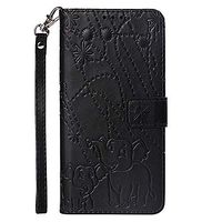 Lomogo Leather Wallet Case for Huawei Y5 2018/Y5 Prime 2018 with Stand Feature Card Holder Magnetic Closure, Shockproof Flip Case Cover for Huawei Y5 2018/Honor 7S - LOYBO470481 Black