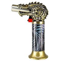 Dragon's Breath Jumbo Turbo Blue Flame Torch, Refillable, Windproof Flame - Purple