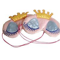 Ayygift Creative Cartoon Crown Eyelash Eye Mask Sleep Eyeshade Blindfold Patch Travel Rest