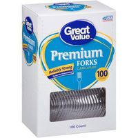 Reliably Strong Premium Forks, 100ct, Clear by Great Value