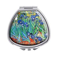 Van Gogh Irises Design Pill Case Box Western Medicine Tablet Holder Decorative Pill Box for Pocket or Purse