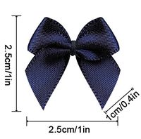 30 Color Pre-Tied Denim Satin Gift Bows (Pack of 50)