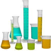 Plastic Beaker, Flask, Cylinder Set - 9 Pieces - Beaker Set, Flask Set, and Graduated Cylinder Set, Karter Scientific 233N5