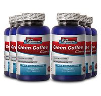 Green Coffee Bean Extract Cleanse - Clean & Detoxify Your Body (6 Bottles)