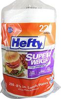 Hefty Super Weight 8 7/8" Foam Plate, 220 Count