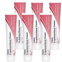 Safetec Hydrocortisone 1% Cream 1oz Tube - for Itching, Swelling, Rash, Redness (Pack of 6 Tubes)