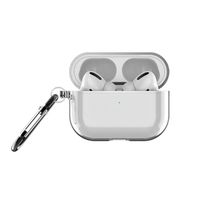 Airpods Pro Case,Clear Cute Carrying Case with Keychain for AirPods Pro Charging Case [2019 Release] Shock-Absorbing Soft Slim Silicone Case Skin Almostly Transparent