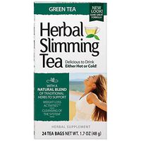 21st Century Herbal Slimming Tea, Green Tea, Caffeine Free, 24 Tea Bags, 1.6 oz (45 g)