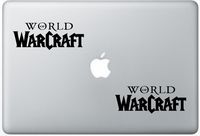 World Of Warcraft Logo Wow HenryDecalZD0037 Set Of Two (2x) , Decal , Sticker , Laptop , Ipad , Car , Truck