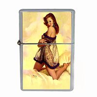 Vintage Retro Sexy Bridesmaid Party Dual Torch Lighter Pin Up Girl-108