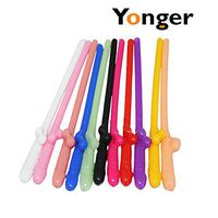 Yonger Straws Drinked Decoration Accessories Need for Hen Party Pieces Funny Bachelorette Party Straws Accessories for Celebrations or Night Party 12pcs Mix Crolor