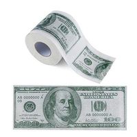 Yerflew 10Rolls/Pack Home Hotel Restaurant Wood Pulp Natural Durable Comfortable Dollars Paper Toilet Paper