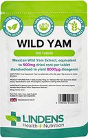 Wild Yam, 100 Tablets, 500mg - One a Day - Good Choice for Menstrual and Menopausal Symptoms