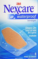Nexcare Waterproof Bandage, Knee and Elbow, 3 Count
