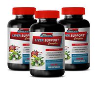 Kidney Liver Support - Liver Support Complex 1200 MG - Extra Strength - Milk Thistle Milk Thistle - 3 Bottles 300 Capsules