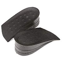 Height Increase Insole Heel Cushion Inserts Adjustable Heel Lift Cushion 3 Layer 0.7 in to 1.5 in Gel Heel Pads for Shock Absorbing Support (Pink)