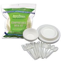 Earthsmart Zero Trees Outdoorsman’s Compostable Cutlery Kit (68 Pieces)