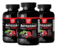 Antioxidant Vitamins - ANTIOXIDANT MEGA Complex - Resveratrol Trans Formula - 3 Bottles 180 Capsules