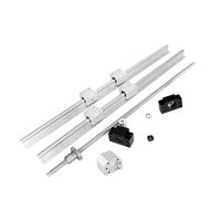 CNCCANEN Ball Screw SFU/RM1605-1200mm + SBR16-1200mm Linear Rail Set Linear Slider Shaft Rod Guide for CNC DIY Automated Machines and Equipments